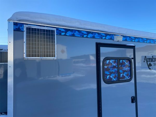 Ambush Solar Panel Kit on Skid house 20 watt solar panel - snow on roof