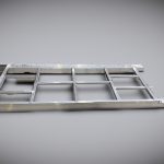 Chassis on a gray background