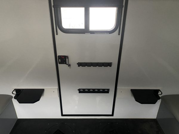 Inside Door of Ice Fishing Trailer