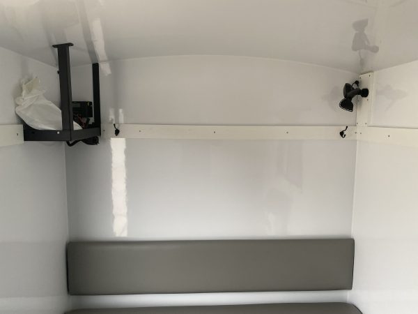 Inside Ice Fishing Trailer