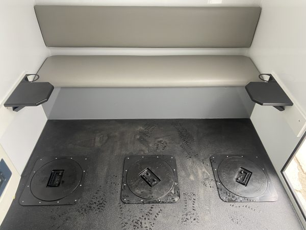 Inside Ice Fishing Trailer