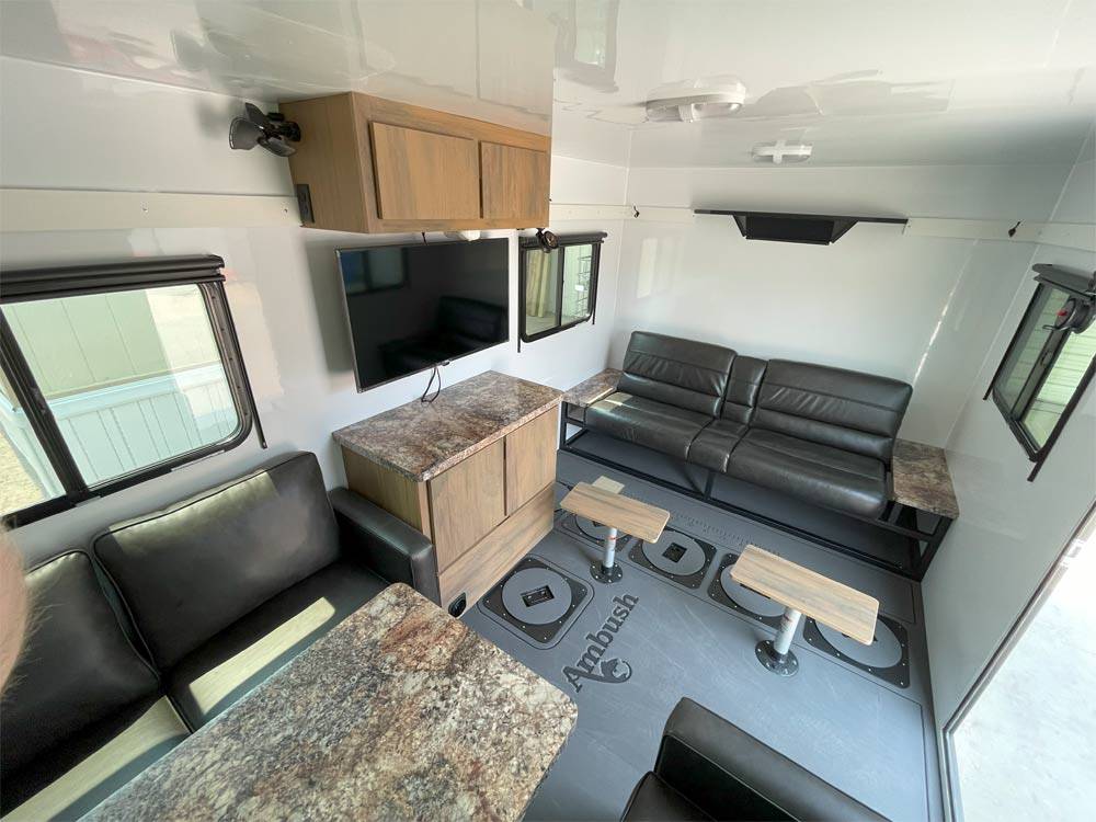 Interior of Slammer Comfort Suite