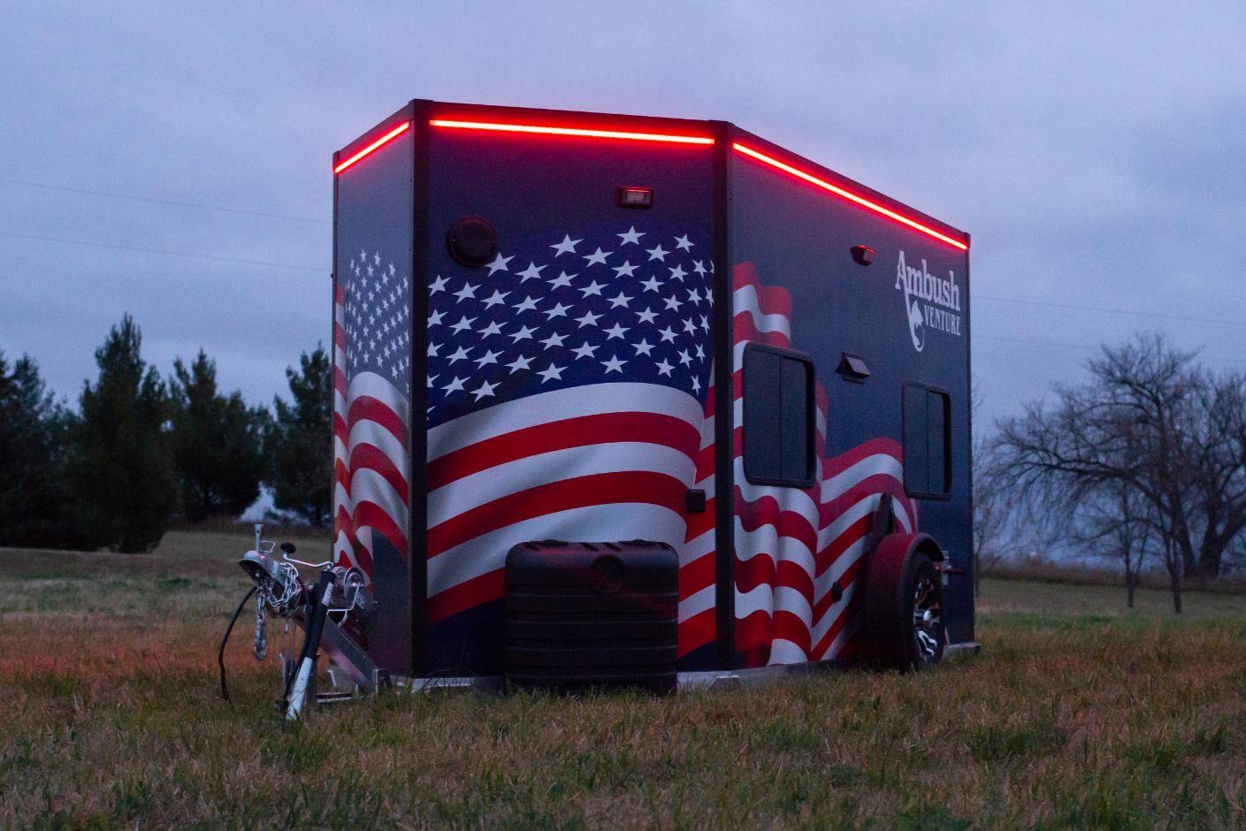 Venture american flag exterior