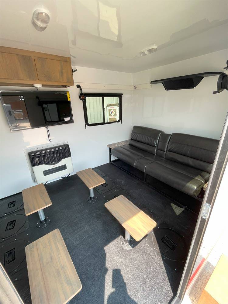 Interior of Slammer Weekender TV