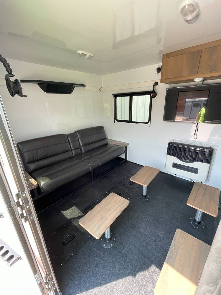 Interior of Slammer Weekender TV