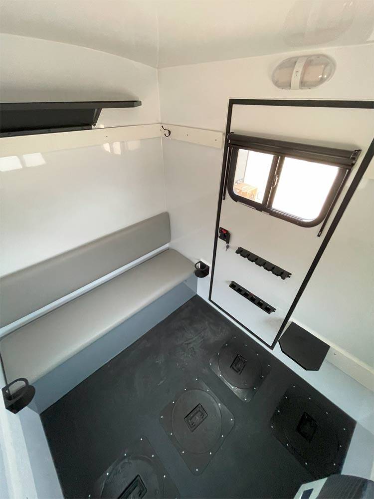 Interior of Stryker 4H in white