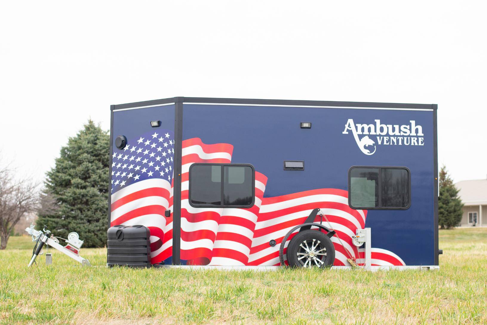 Venture american flag exterior