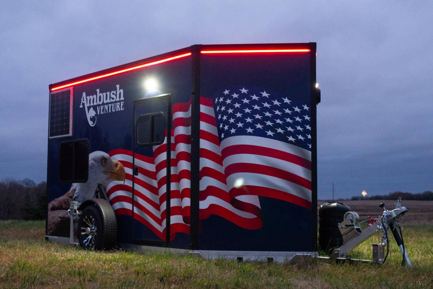 Venture american flag exterior