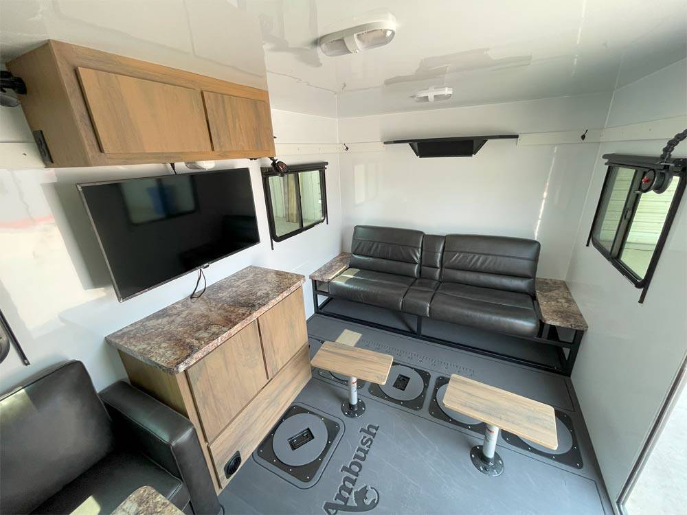 Interior of Slammer Comfort Suite