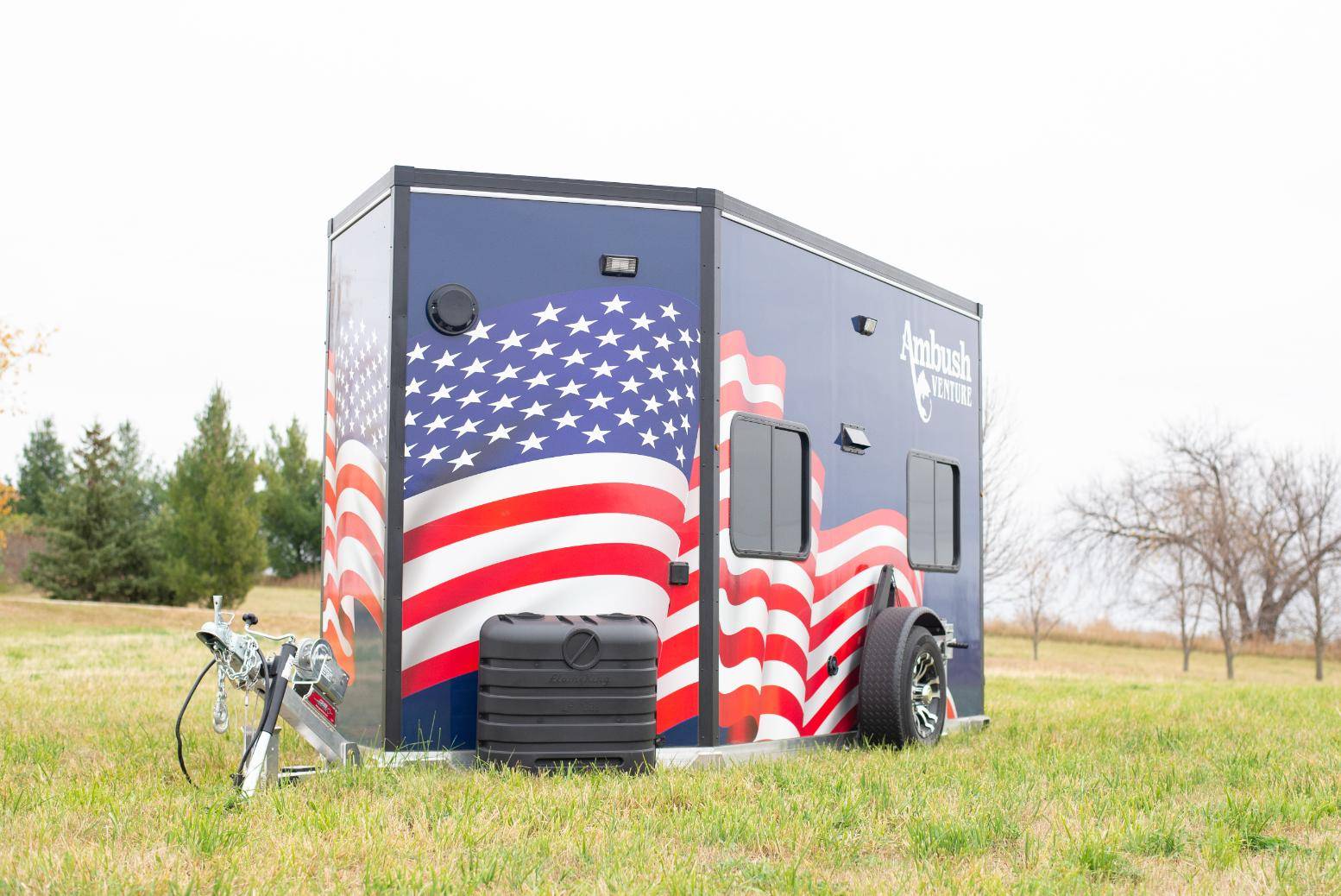 Venture american flag exterior