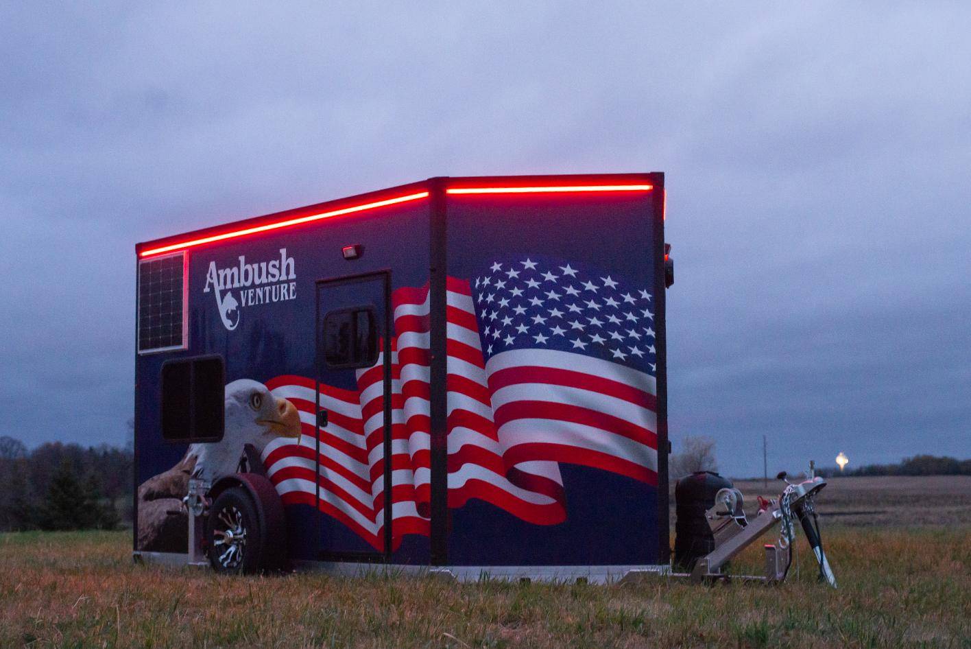 Venture american flag exterior